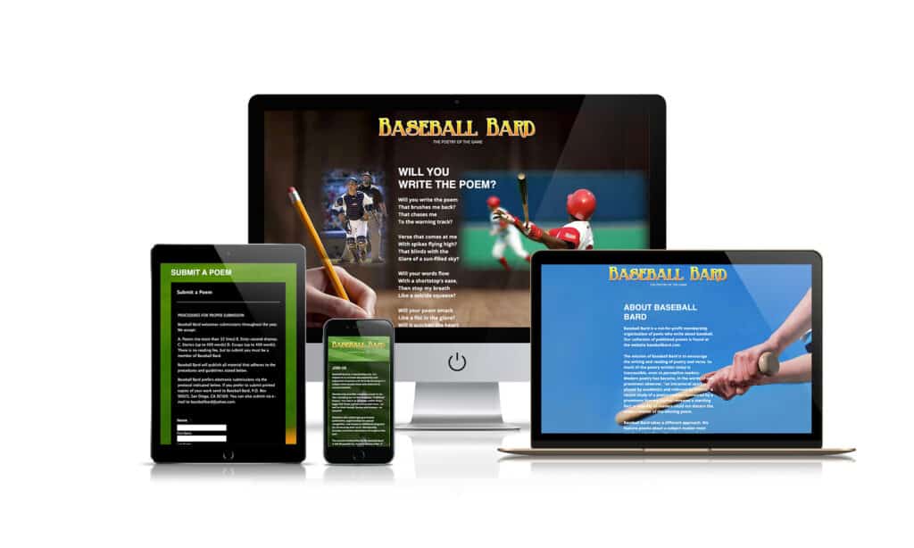 Baseball Bard - Website Design