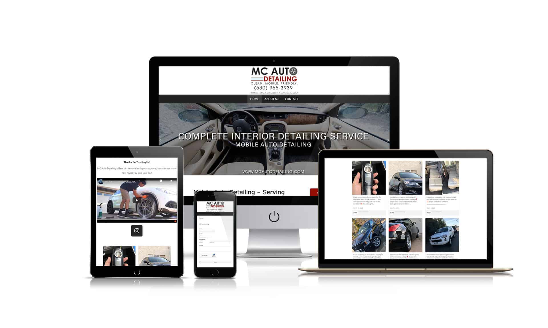 MC Auto Detailing - Website Design